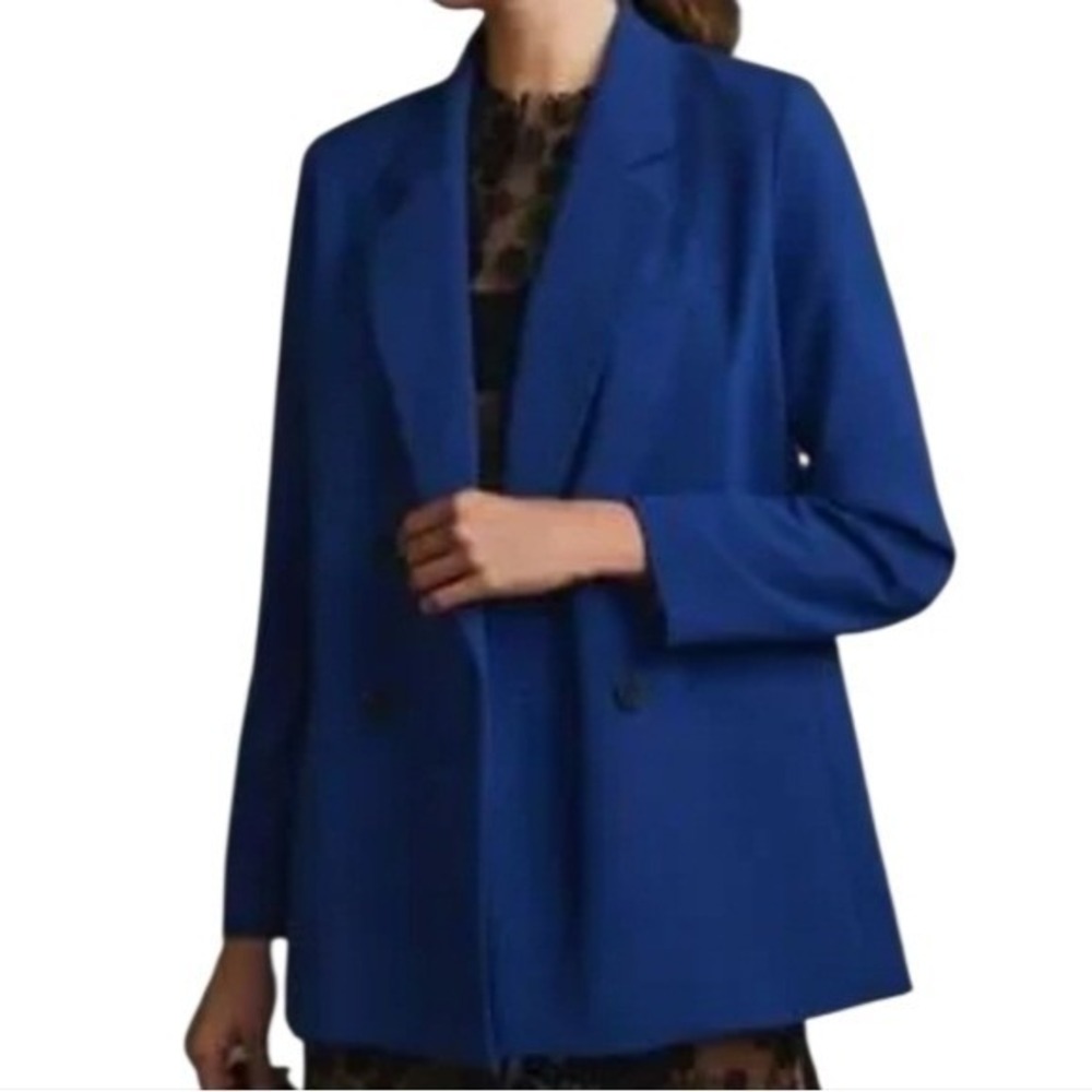 BANANA republic linen blend tailored performance note blazer‎ jacket Size 8 new